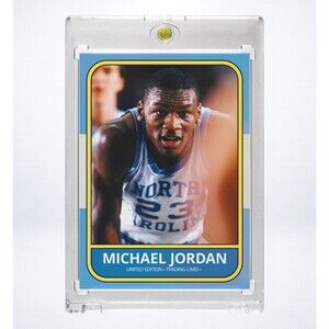 Michael Jordan Custom Holographic Art Card North Carolina 1986 Design 4 of 20